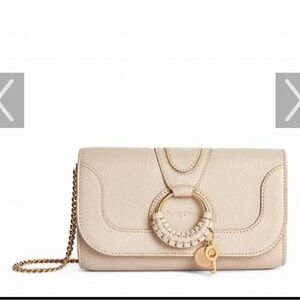 SeeByChloe ivory chain wallet